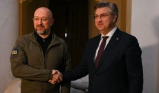 Premijer Plenković s ukrajinskim premijerom Denisom Šmihaljem, Foto: Vlada RH/-