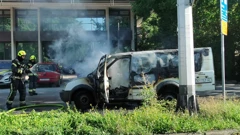 U Vukovarskoj ulici u Zagrebu izgorio automobil