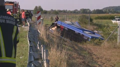 Na A4 u slijetanju poljskog autobusa više smrtno stradalih i ozlijeđenih, Foto: HTV/HRT