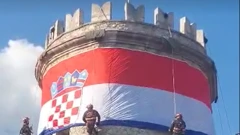 Prvi put hrvatska zastava na Trsatskoj gradini