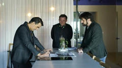 Leon Lučev, Dalibor Matanić i Goran Bogdan, Foto: sa snimanja serije Šutnja/Drugi plan