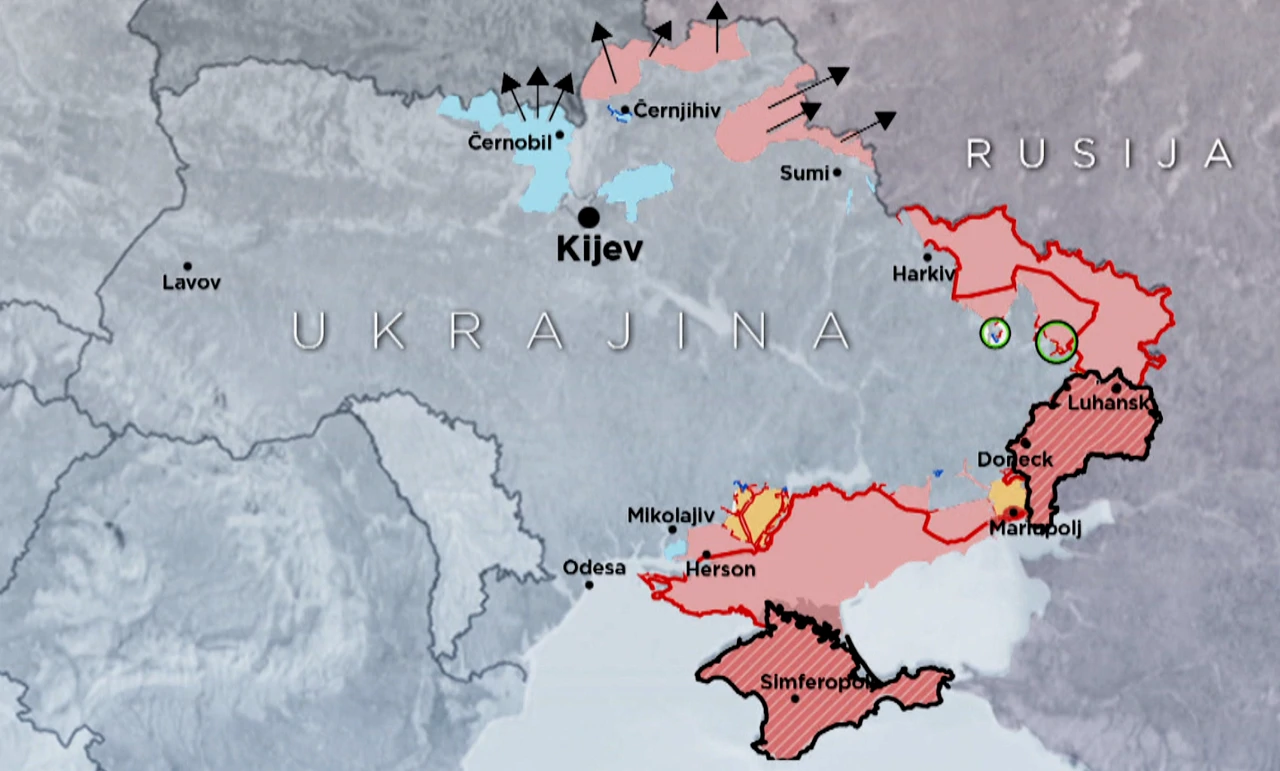 Karta Ukrajine