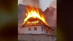 Izgorjela etno kuća u Varaždinskim Toplicama