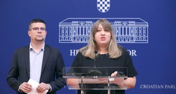 Saborski zastupnici Katica Glamuzina i Domagoj Hajduković 
