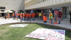 Jednodnevni štrajk solidarnosti s radnicima Cesta Šibenik d.o.o.