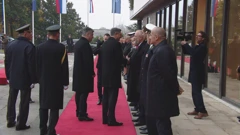 Predsjednik Milanović na Pantovčaku je, uz sve državne počasti, dočekao predsjednika Pahora, Foto: HTV/HRT