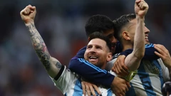 Lionel Messi i suigrači slave