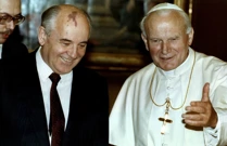 Mihail Gorbačov i papa Ivan Pavao II u Vatikanu u studenom 1990. godine , Foto: Luciano Mellace/REUTERS