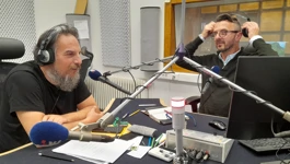 Sandi Bratonja i Dražen Zima u studiju Radio Rijeke