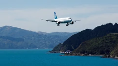 Avion slijeće u zračnu luku u Wellingtonu