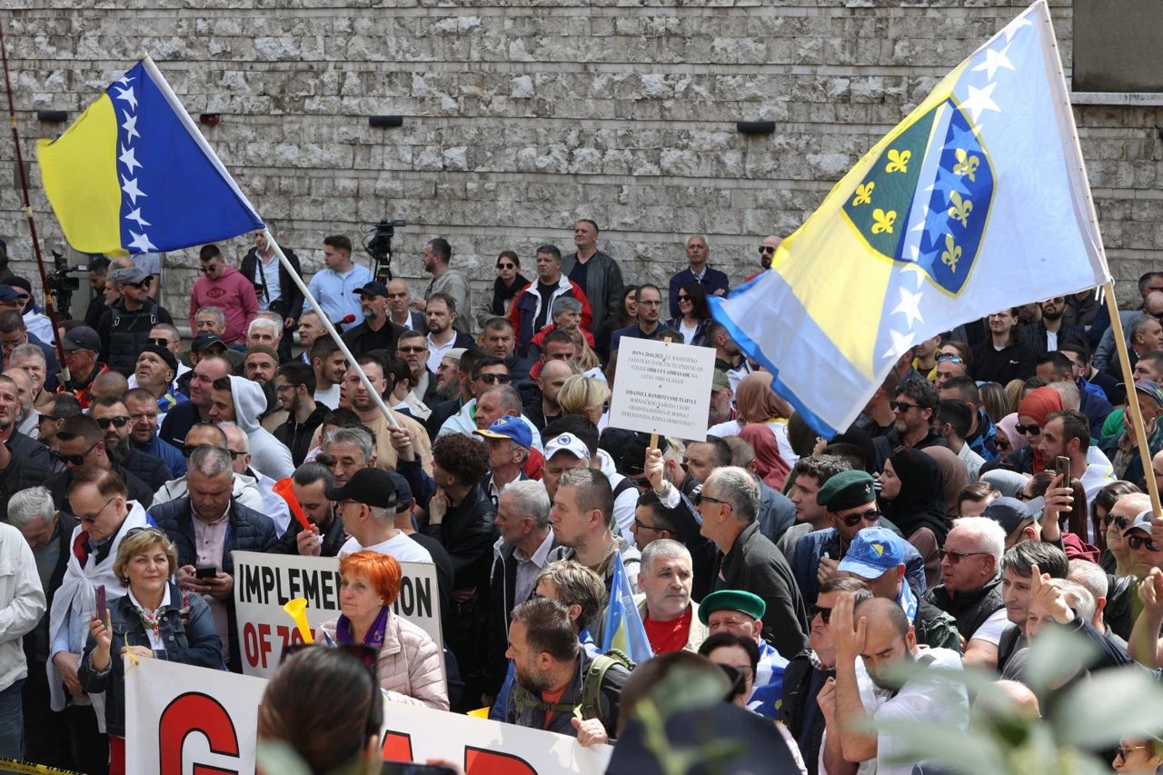Prosvjedi u Sarajevu, Foto: Antonio Balic /CROPIX