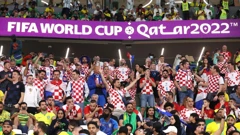 Navijači na stadionu tijekom utakmice Hrvatske i Brazila u četvrtfinalu Svjetskog prvenstva u Katru  , Foto: Igor Kralj   / Pixsell