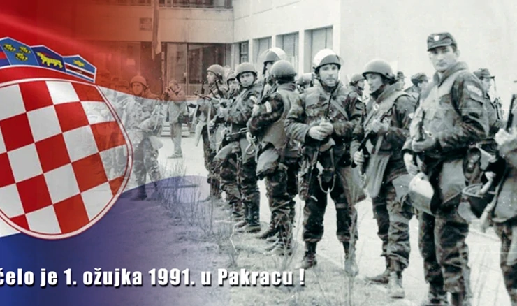 1. ožujka 1991. - Napadom na policijsku postaju u Pakracu počeo je Domovinski rat