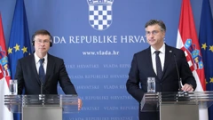 Andrej Plenković i Valdis Dombrovskis održali konferenciju za medije nakon sastanka 