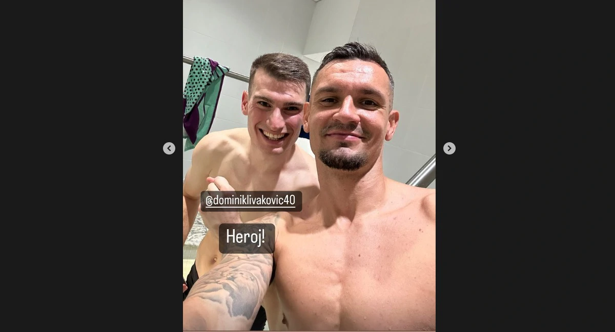 Lovren i Livaković, Foto: Dejan Lovren/Instagram