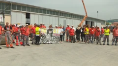 Radnici tvrtke Ceste Šibenik u štrajku 