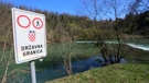 Granica između Hrvatske i Slovenije  na rijeci Kupi u općini Kamanje 
