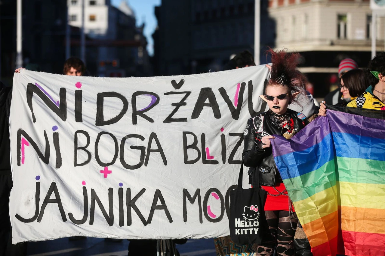 Prosvjed Ženske mreže, Foto: Zeljko Hladika/PIXSELL