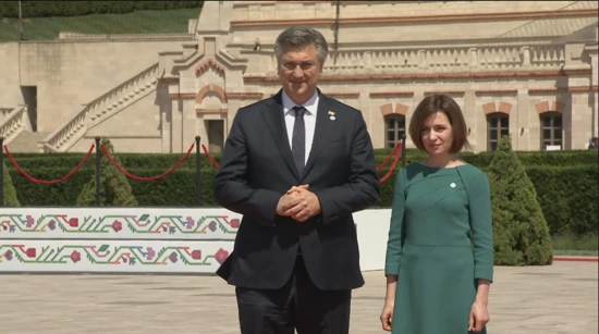 Premierminister Plenković und die Präsident der Republik Moldau Sandu