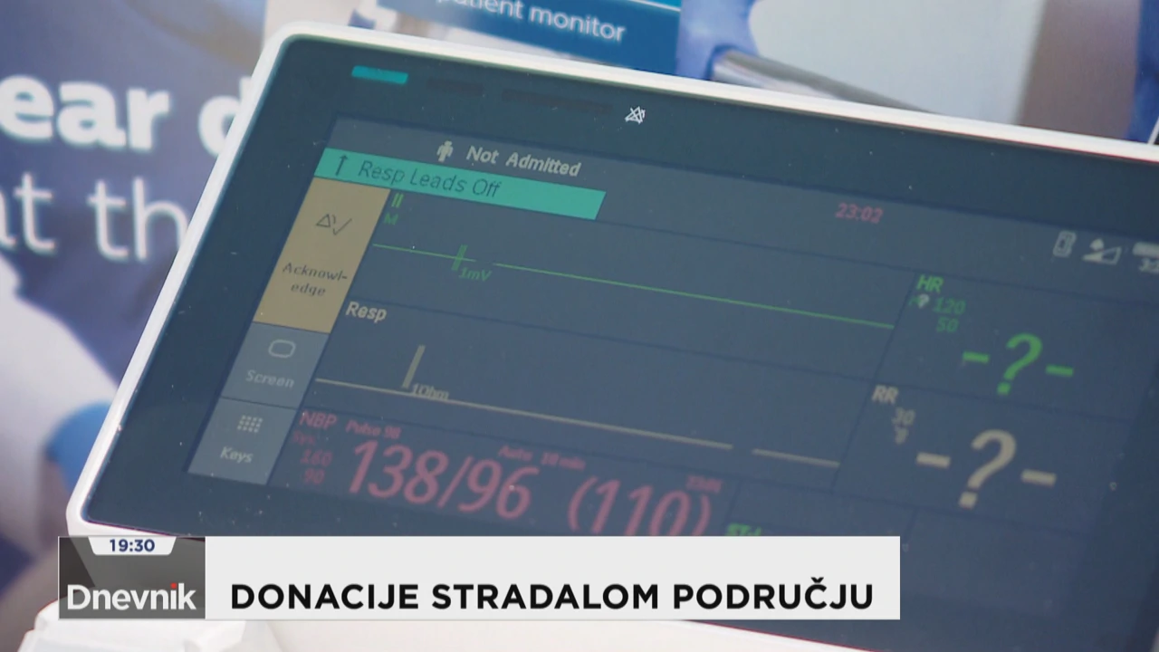 Monitor, donacija sisačkoj Općoj bolnici, Foto: Dnevnik /IMS/HTV/HRT