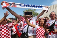 Hrvatski navijači u Dohi, Foto: Goran Stanzl/PIXSELL