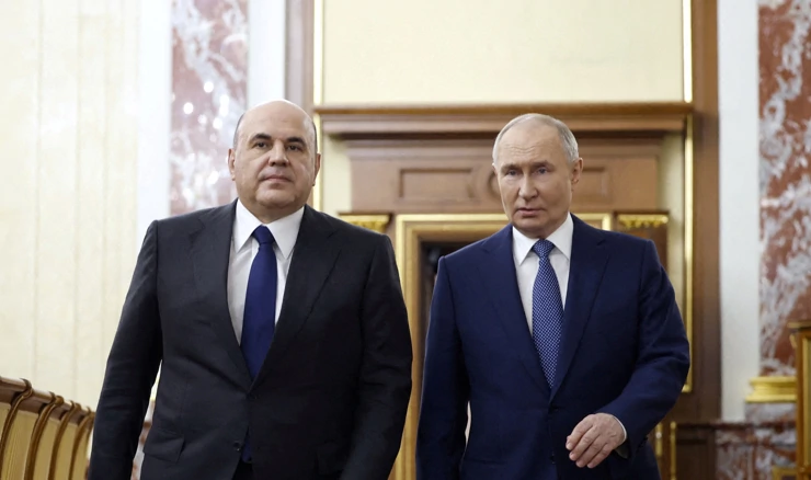 Vladimir Putin i Mihail Mišustin