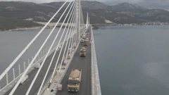 Testiranje opterećenja Pelješkog mosta