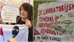 Prosvjed medicinskih sestara i nemedicinskog osoblja, Foto: HRT/HTV