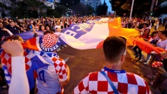 Velika navijačka zastava u Splitu