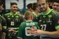 Zadovoljna lica našičkih rukometaša nakon plasmana u četvrtfinale EHF Europske lige, Foto: RK Nexe/-