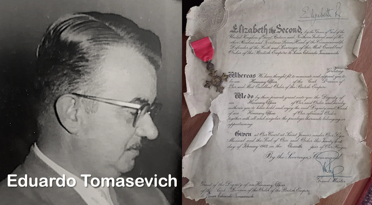 Eduardo Tomasevich, Foto: archivo privado/Consulado Honorario de Croacia en Perú 