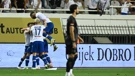 Slavlje Hajdukovaca nakon pogotka Dinamu
