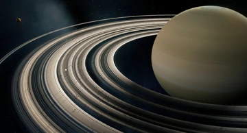 Ilustracija, prstenovi oko Saturna