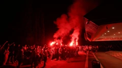 Navijači u Splitu uz bakljadu dočekali pobjednike Kupa