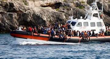 Migranti na otoku Lampedusi