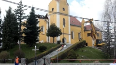 Crkva u Kravarskom prije rušenja
