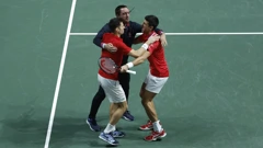 Slavlje srpskih tenisača nakon plasmana u polufinale Davis Cupa